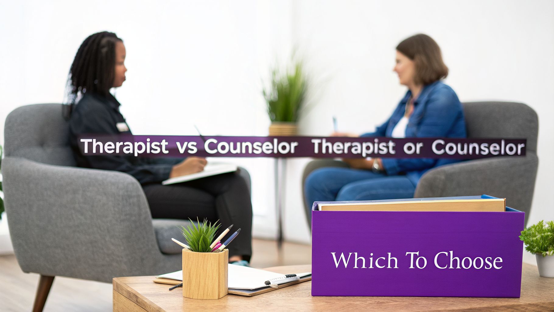 What's the difference between therapist and counselor? - reVIBE Mental ...